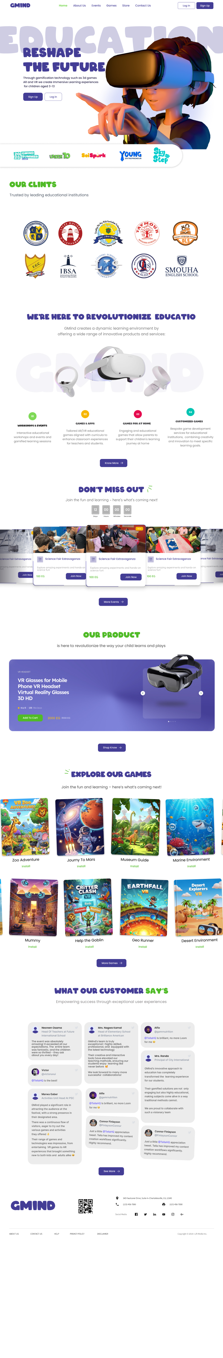 GMind platform home preview